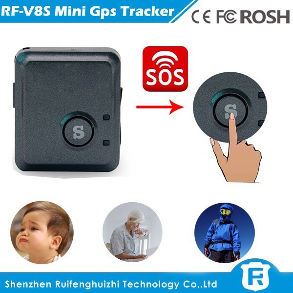 China Sos panic button gps tracker with micro sim card for gps vehicle tracking system V8S on sale China Sos panic button gps tracker with micro sim card for gps vehicle tracking system V8S on sale