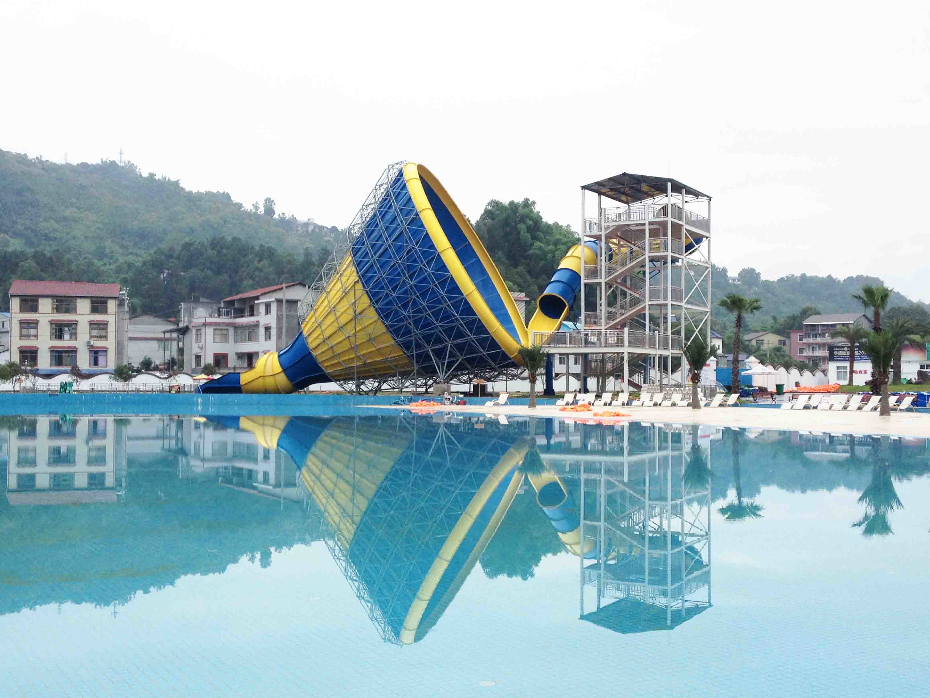 Big Tornado Fiberglass Water Slides For Amusement Adventure Waterpark Equipment for Water Park
