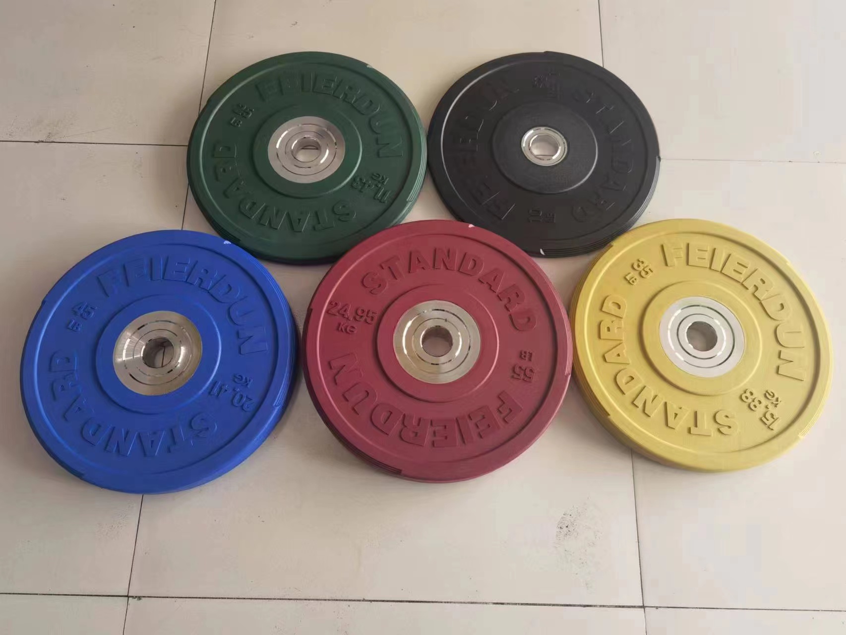 Durable Cast Iron Barbell 5kg 10kg 20kg 50kg Weight Lifting Plate for Commercial and Home Fitness Equipment Accessories