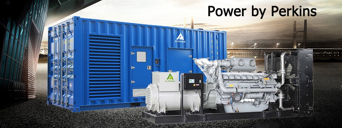 Low Fuel Consumption Diesel Generator Set 1200kw 1500kva With Perkins 4012-46TAG2A