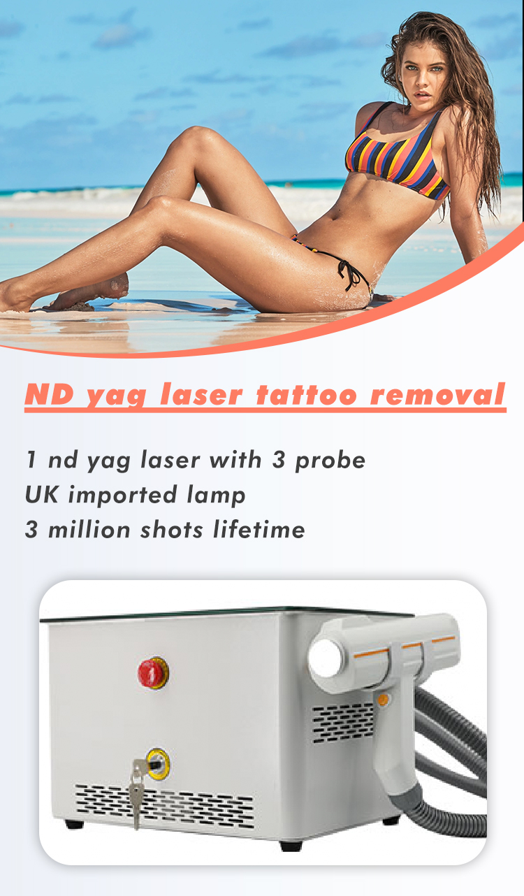 Picosecond Laser 1064nm 532nm 1320nm Q Switch ND YAG Laser Tattoo Removal Equipment