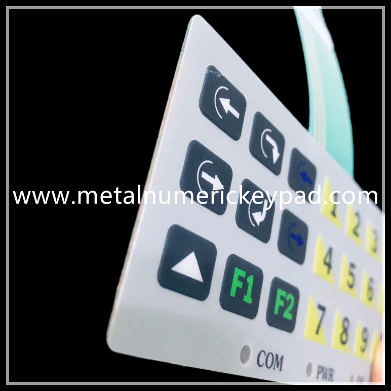 6ms Waterproof Numeric Keypad 10 P Connection Membrane Switch Keypad