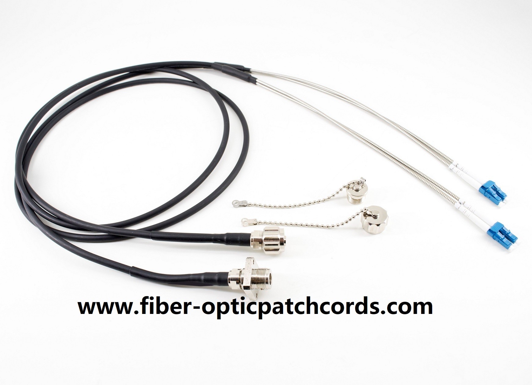 LC to ODC 2core Armored Fiber Optic Patch Cable Duplex Single Mode