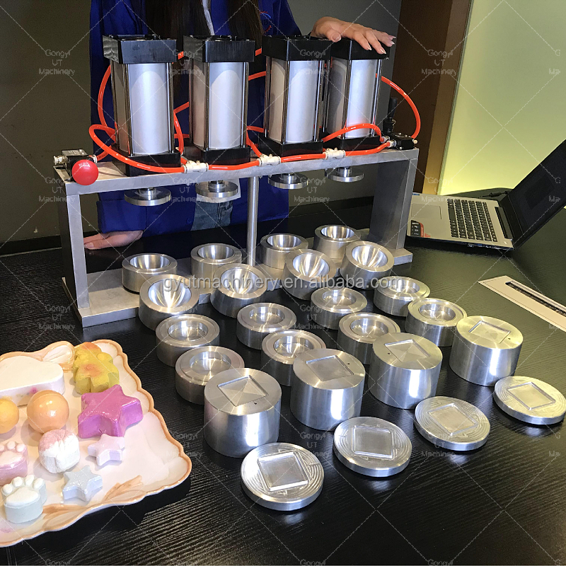 Industrial Professional Small 2 Piston Bath Bomb Making Machine for Quick Production