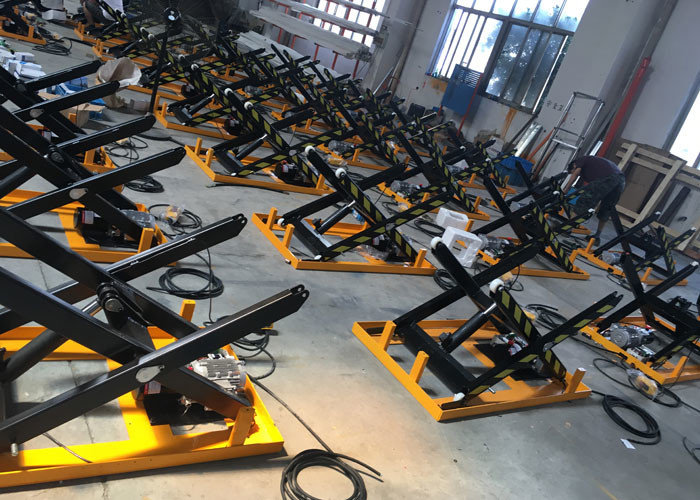 Portable Movable Scissor Lift Table Material Handling Lift Table For Pallets 50"X32"