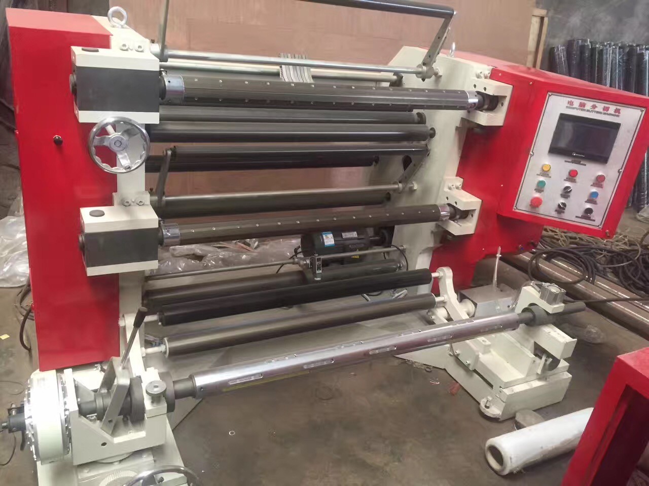 PE Laminated Film Slitting Rewinder Machine Aluminum Foil 120m/Min