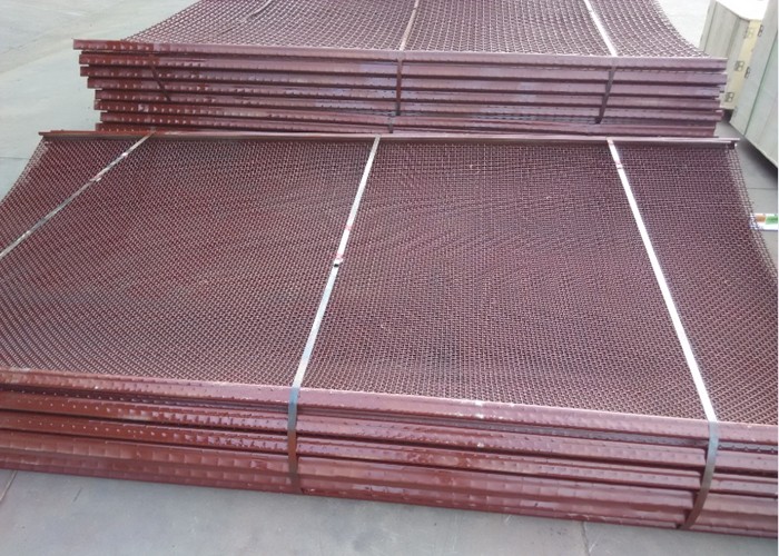 0.5-12mm Carbon Steel Wire Mesh , Crimped Metal Sieve Mesh