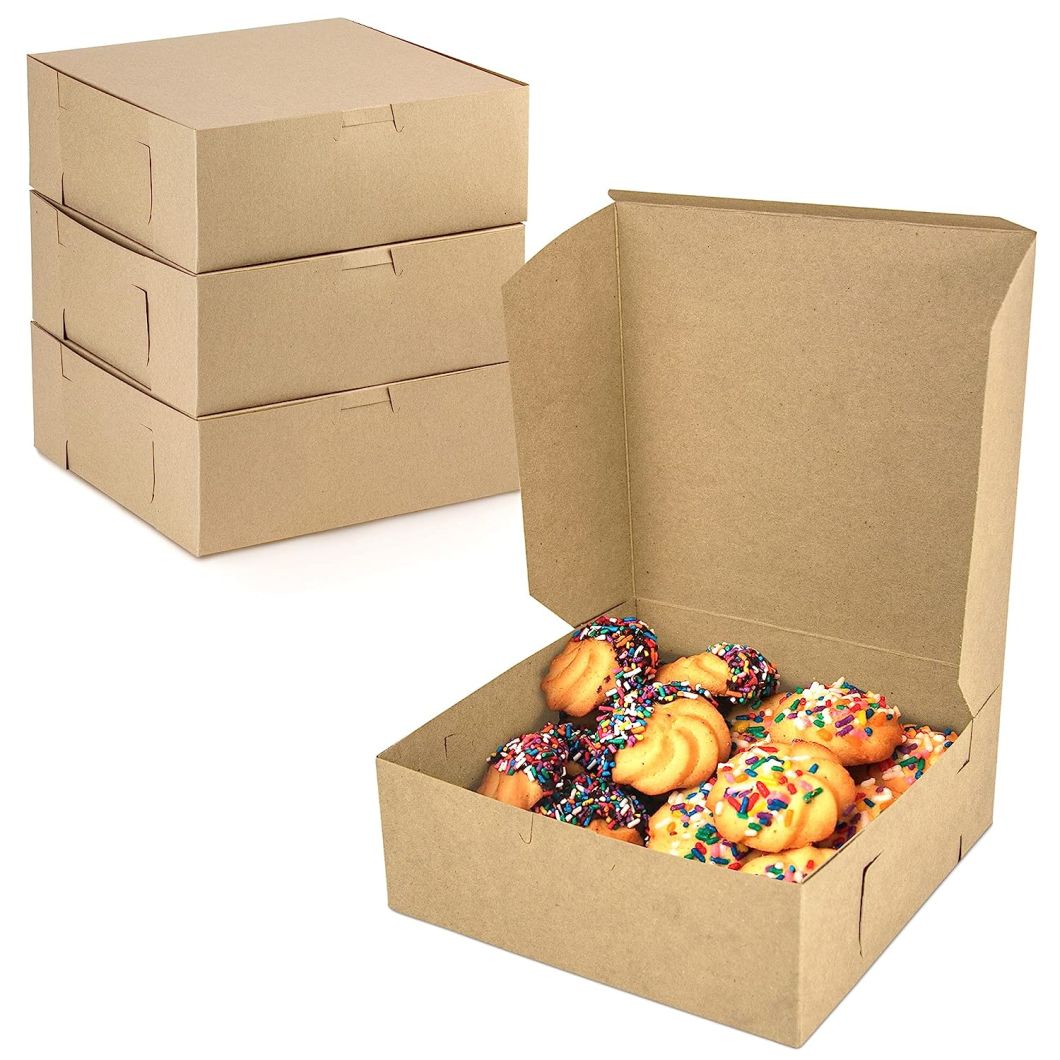 Rk Bakeware China Locking Walls Heavy Duty Corrugated Brown Cake Box Kraft Cake Box Kraft Bakery Box