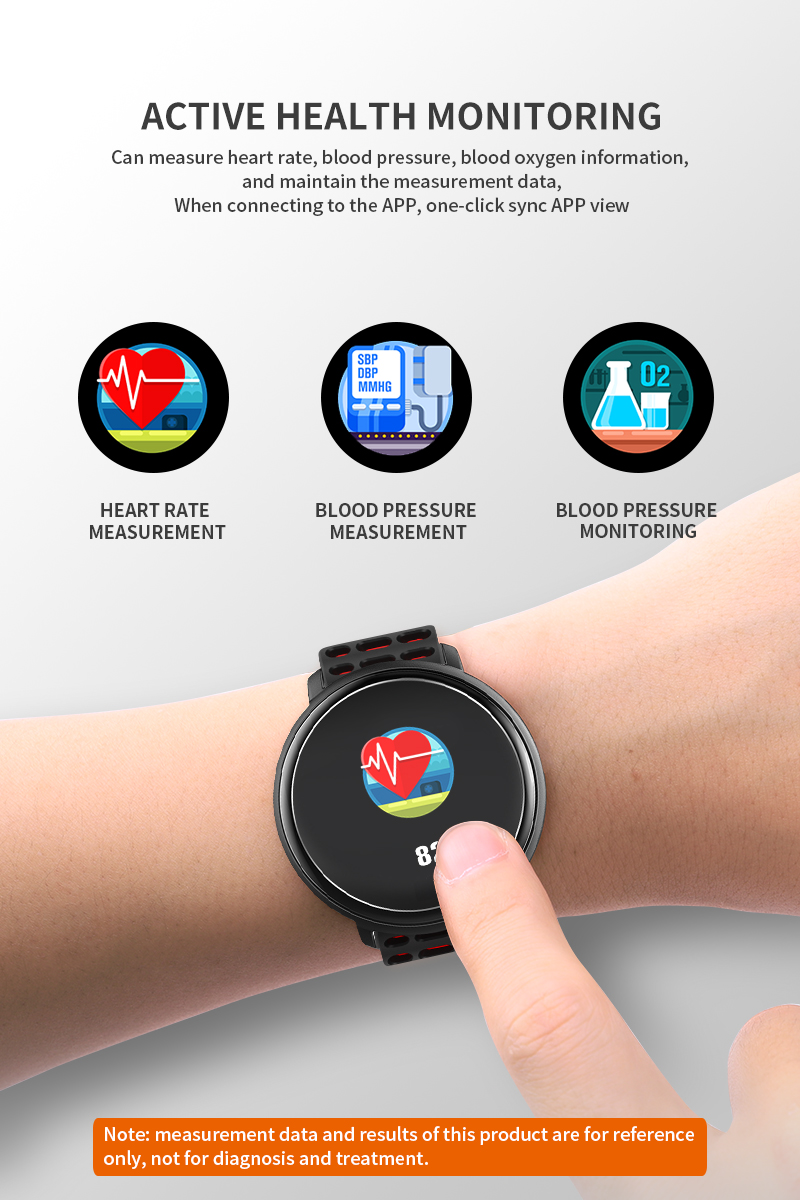 Kids Full Round Display Screen Smartwatch H31 Series Alarm Clock Sleep Monitoring 320x240