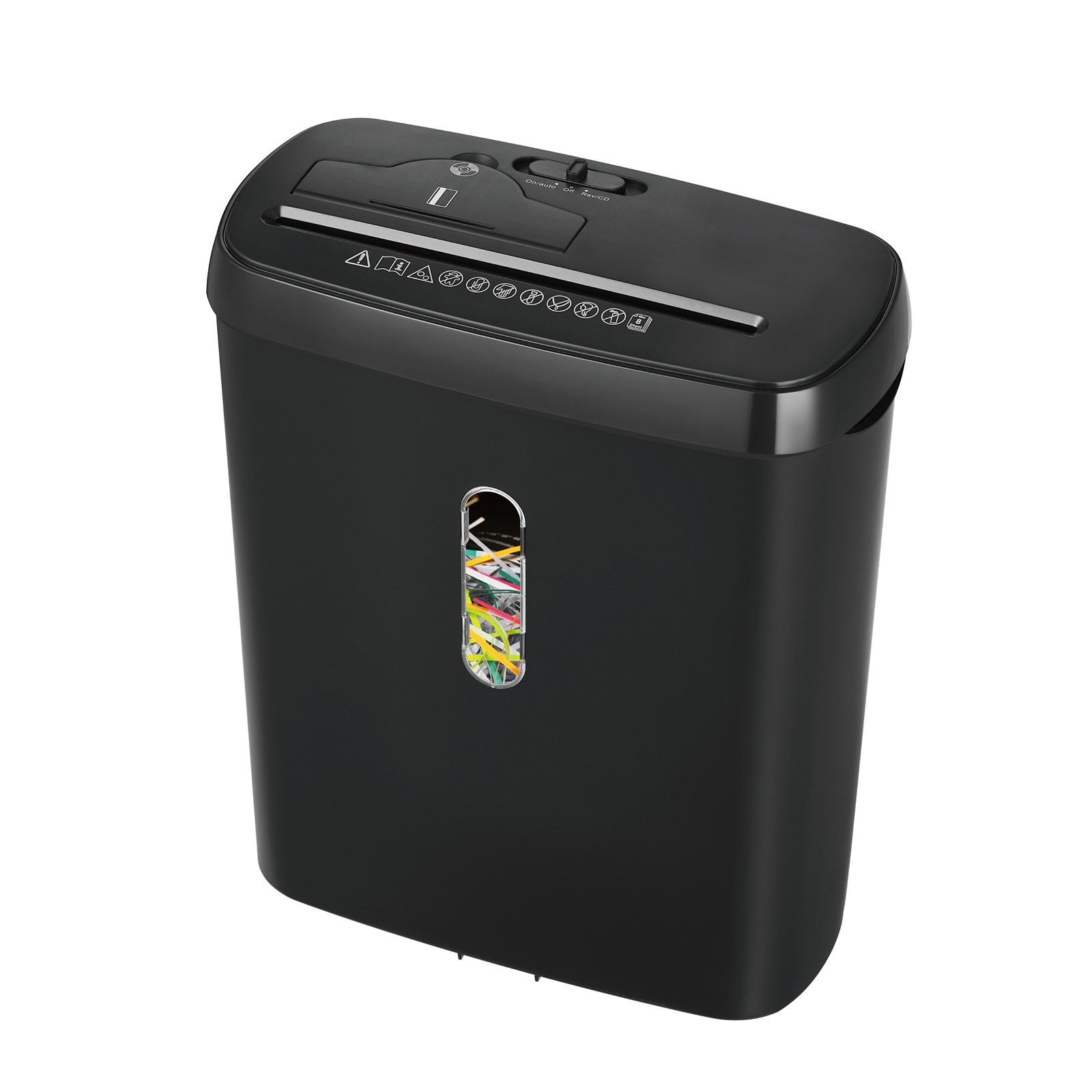 8 Sheets Strip Cut Commercial Paper Shredder With 11L Basket For Home Office SD108P
