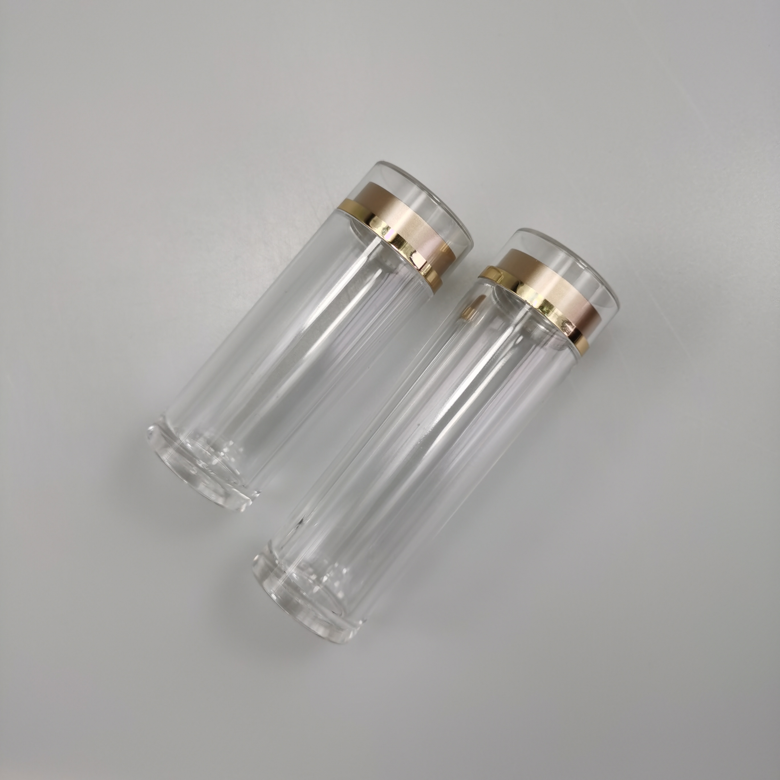 Acrylic 40ml 50ml Transparent Vials for Saffron Cordyceps Vitamin Capsules Eco-friendly