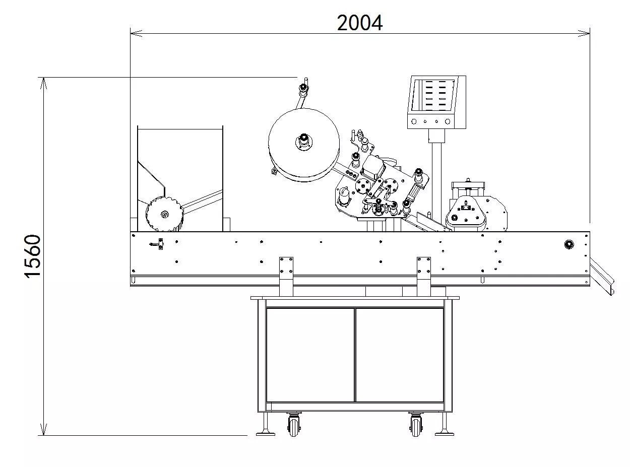 Medical Ampoule Sticker Labeling Machine Automatic Sticker Applicator