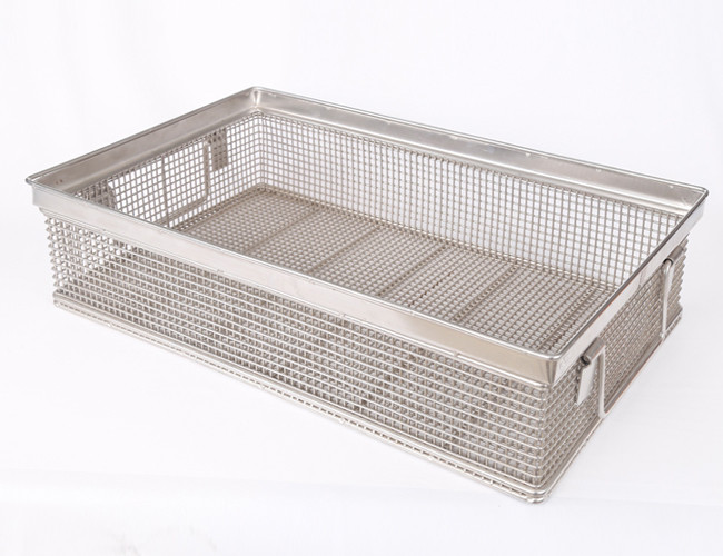 Rust Proof 220mm Width 290mm Length Square Mesh Basket For Medicine