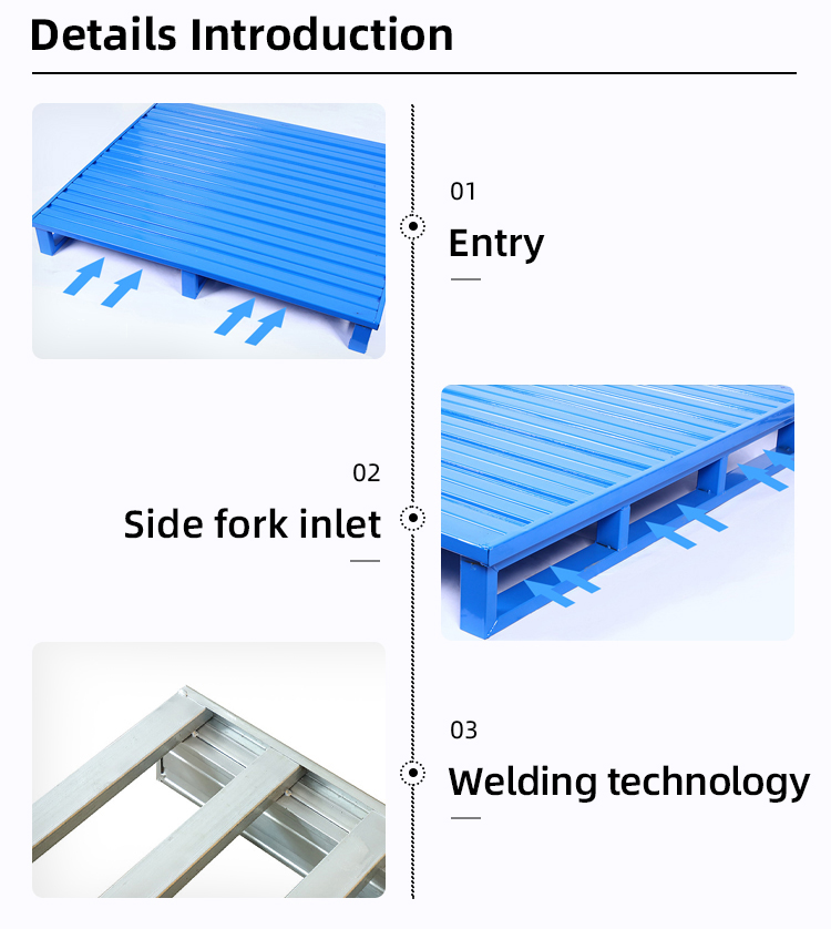 Foldable Steel Pallet Mesh Box Pallet Industrial Stackable Metal Wire Mesh Pallet Cage