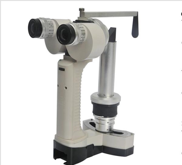 Quality Horizontal ±30° Slit Angle Hand Held Slit Lamp With White LED Illumination Bulb for sale
