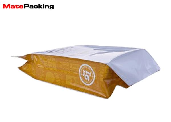 Glossy Side Gusset Tin Tie Coffee Bags 0.05 - 0.2mm Thickness For Coffee Bean