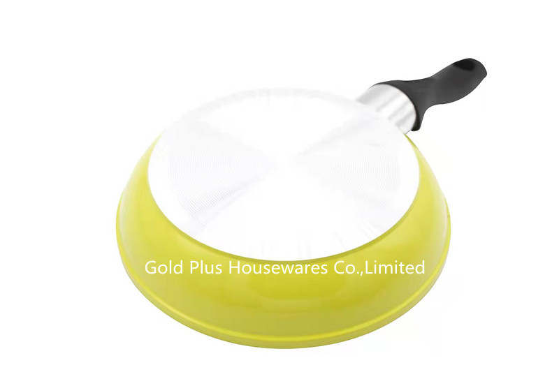 Aluminum Non Stick Egg Steak Pizza Frying Pan Double Layer Marble Coating