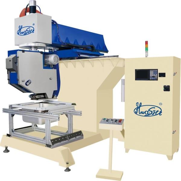 CNC 3 Axis Control Edge Grinding And Polishing Machine For Stainless Steel