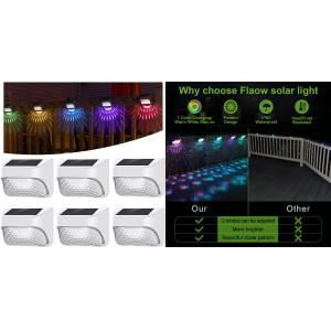 China Multicolor Decorative Solar Garden Lights Durable LED Wall Light For Fence on sale