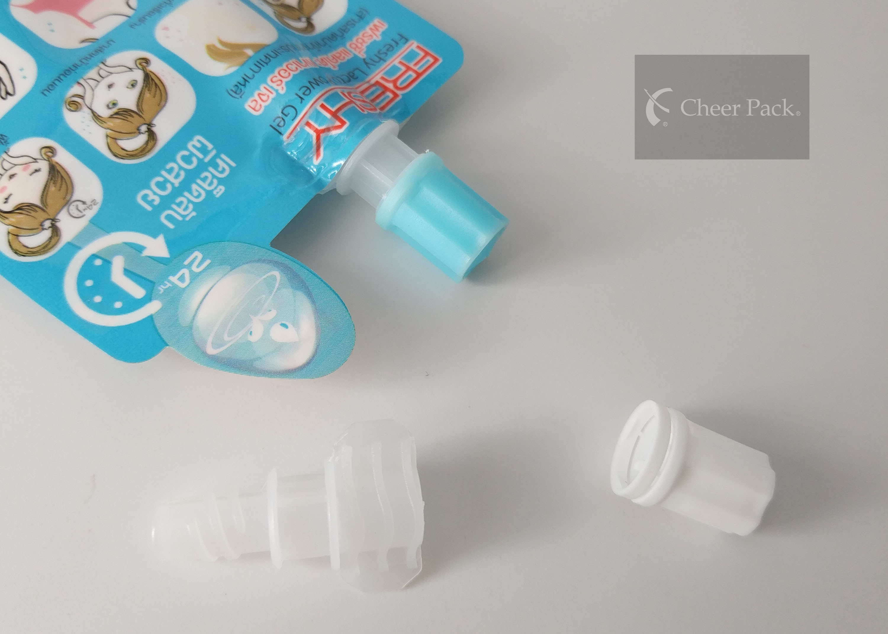 Plastic Nozzle Cover Baby Food Pouch Tops For Small Stand Up Bag