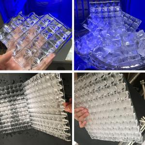 Customized Dimensions Ice Cube Making Machine With R404a / R507a Refrigerant