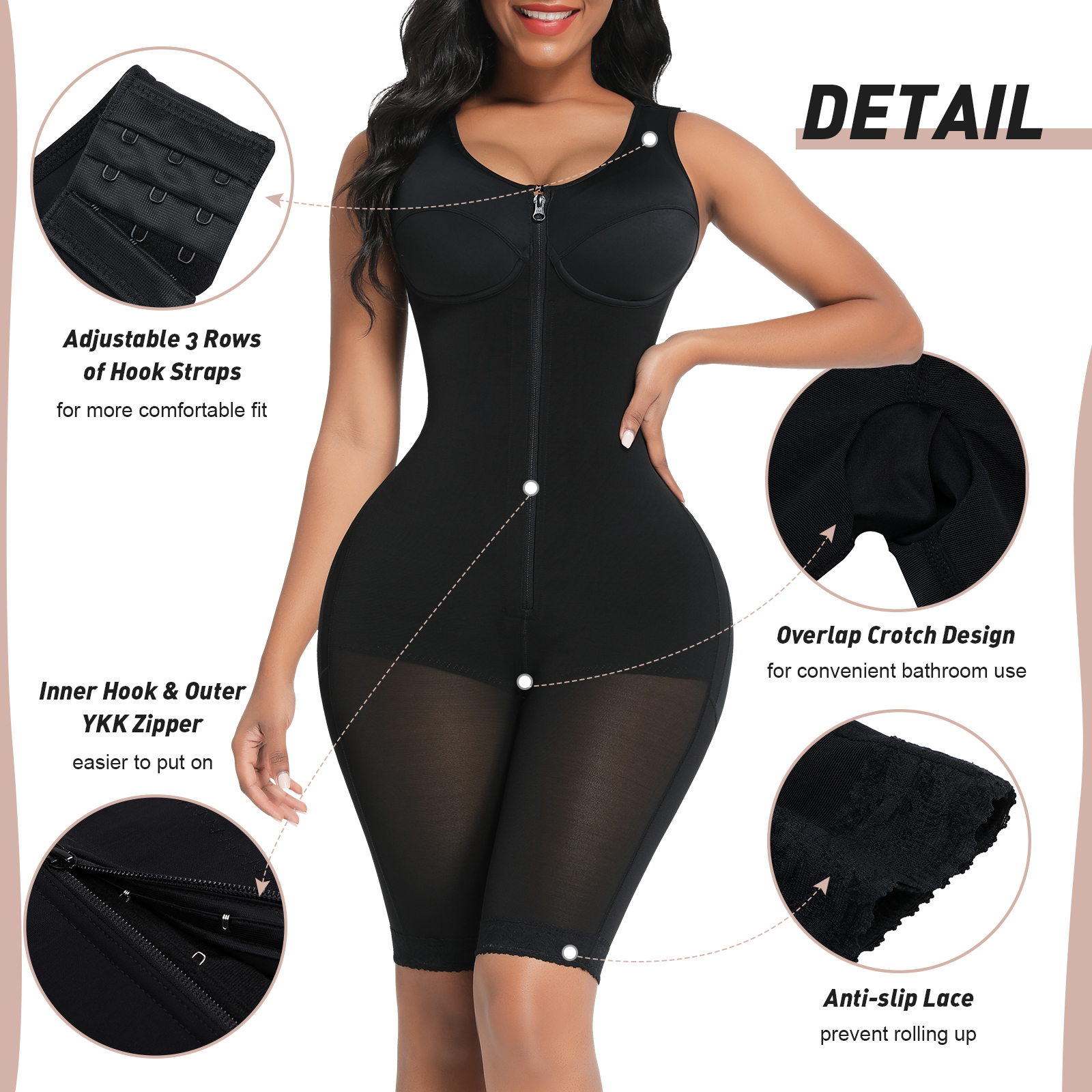 Stage 3 Post-Operatorias Fajas Colombianas Moldeadoras HEXIN 5XL BBL Sheath Shapers