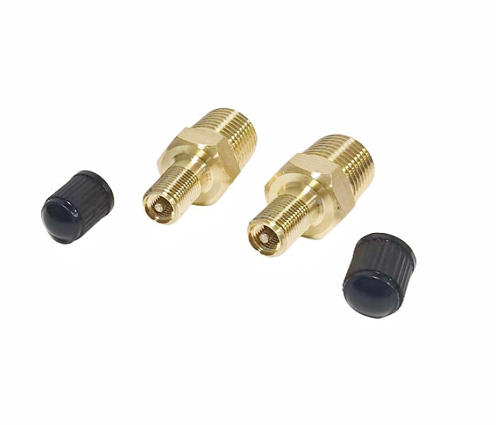 Brass Schrader Valve With 1/4" Male NPT 1/4" NPT Tank Valve