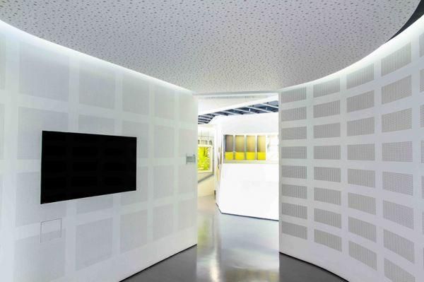 Design Acoustic Sound Absorption Suspended Gypsum Board Decorative Ceiling