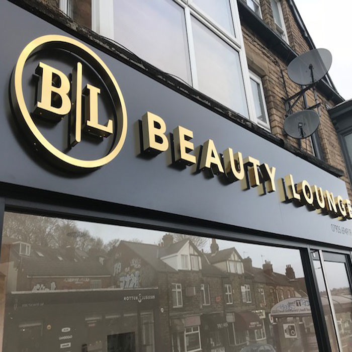Decorative Stainless Steel 3D Metal Letters Lobby Signs For Business