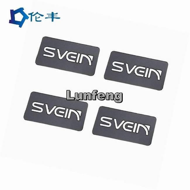 Pantone Stainless Steel Nameplate 3M Adhesive Aluminum Laser Cut Metal Name Plates