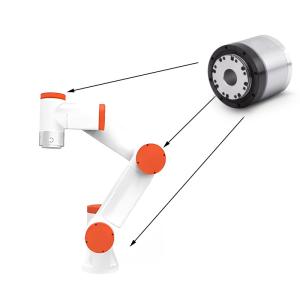  Faradyi Custom High Torque 10N.m 100W Harmonic Reducer Brushless Servo Motor With Encoder For Industrial Robot Arm Joint Manufactures