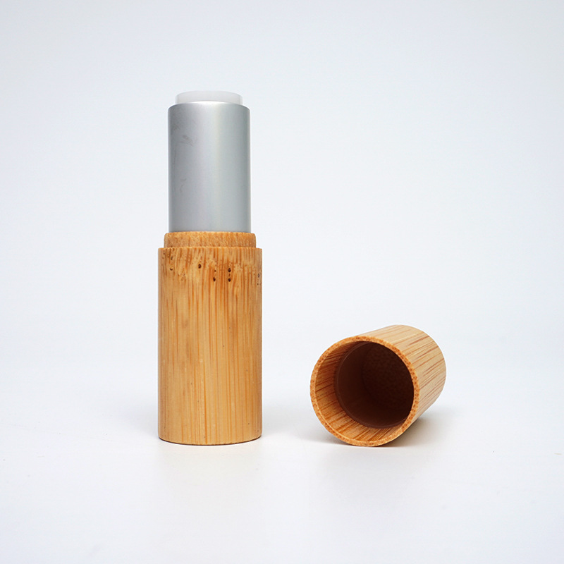 Custom Logo Bamboo Twist up Lipstick Tubes 5g Eco Friendly Empty Mini Unique Lip Balm Tube with Customized Accepted