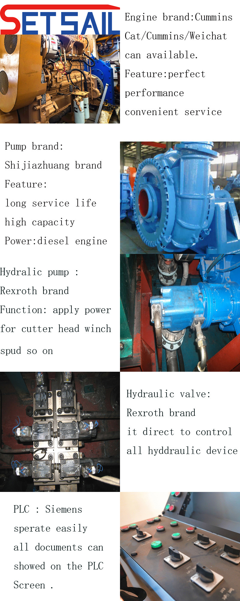 Wheel Bucket River Sand Dredger with Water Flow Meter