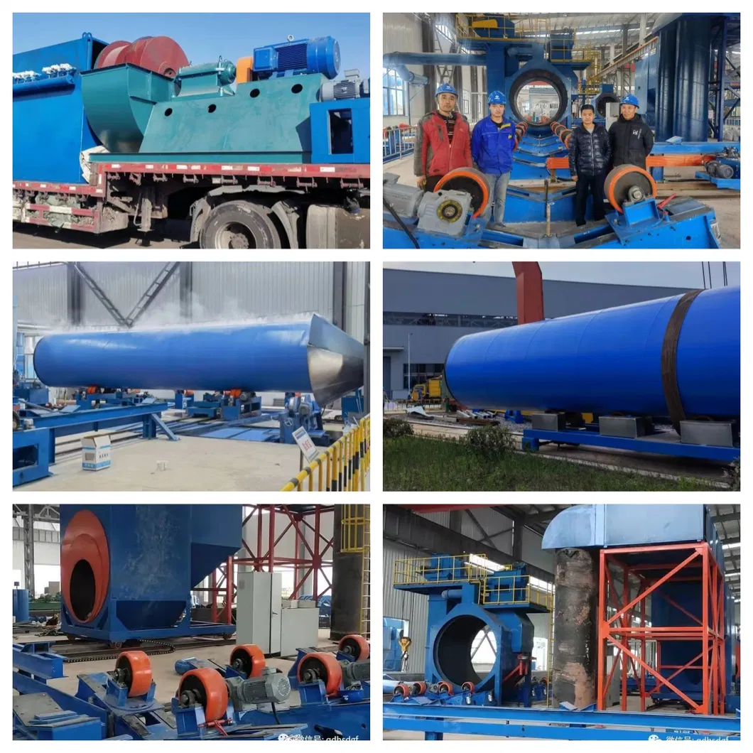Steel Pipe External Surface Rust Removal and Anti-Corrosion Coating Line Equipment