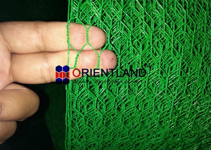  0.4-2mm Gauge Chicken Wire Netting Pvc Coated Hexagonal Wire Mesh 1-500m Per Roll Manufactures