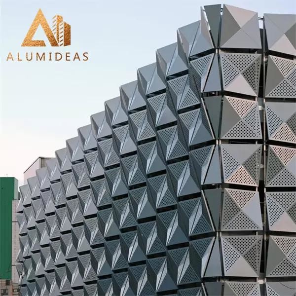 Perforated cladding panels