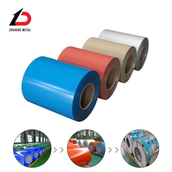 Customized Dx51d 0.3mm-6mm Thick Hot Dipped Color Coated Zinc Alume Steel Coil