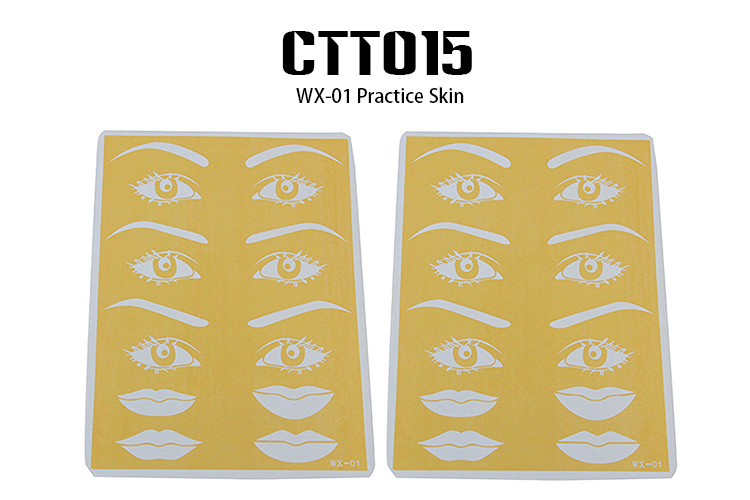 Yellow Easy To Get Ink Permanent Makeup Practice Skin OEM / ODM Available