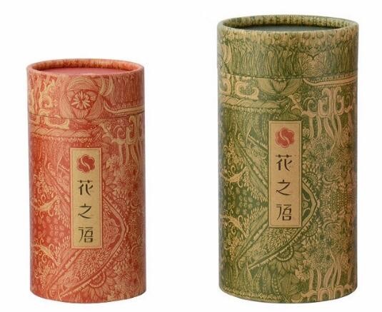 Eco-friendly packaging kraft paper tube exquisite gift paper tube cardboard for packing Tea,custom top end foil lined kr