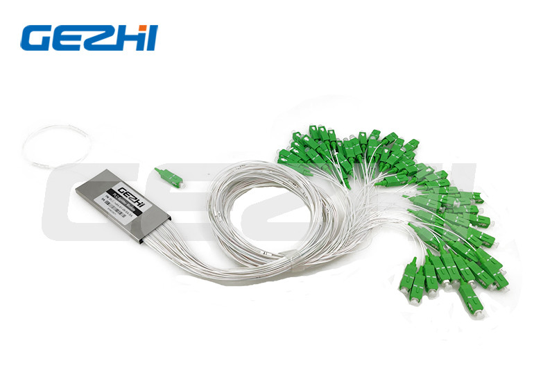 FTTX 1×64 PLC Splitter Single Mode Blockless PLC Fiber Optic Splitter