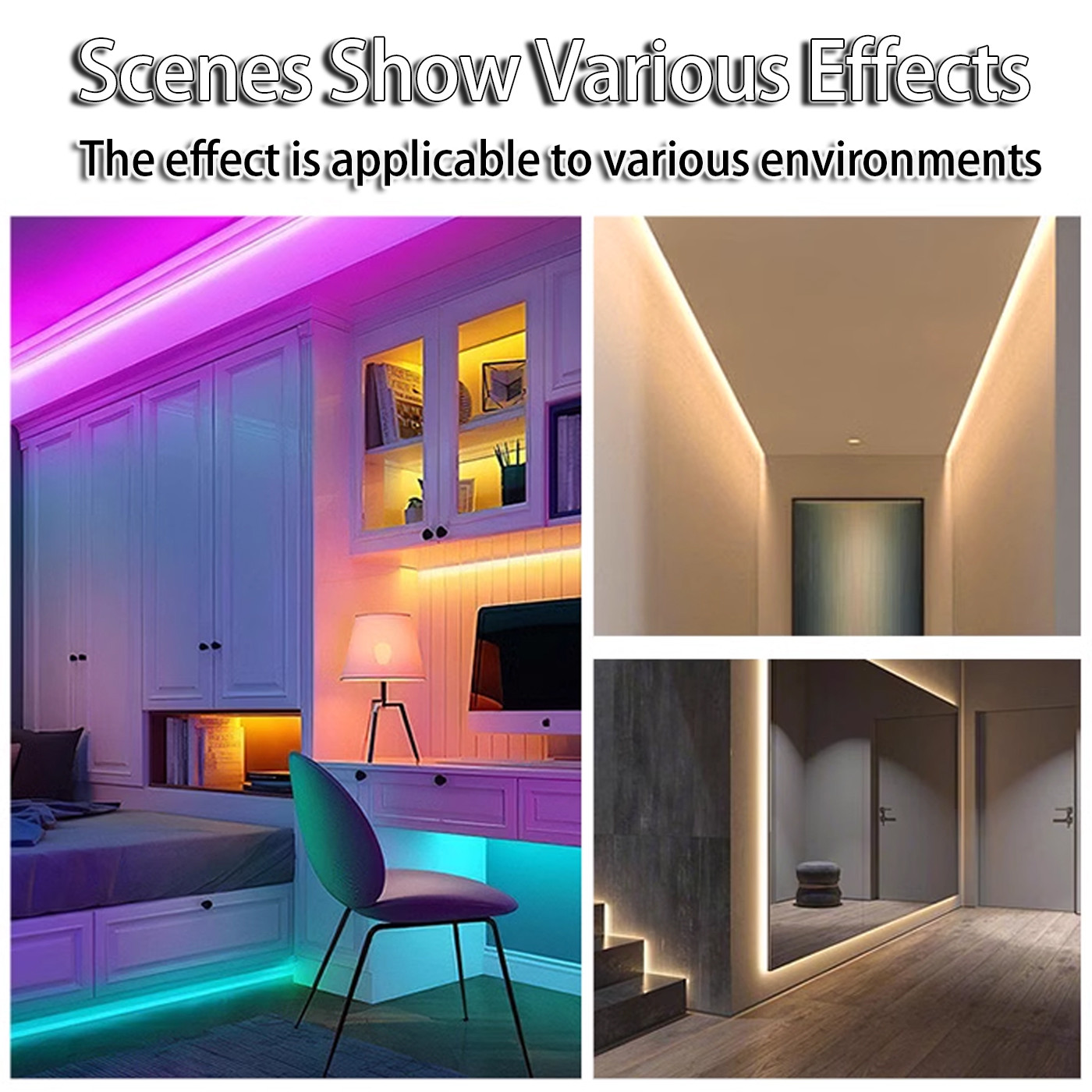 3000-10000 k Color Temperature Silicone LED Flexible Strip Lights with Cuttable Length