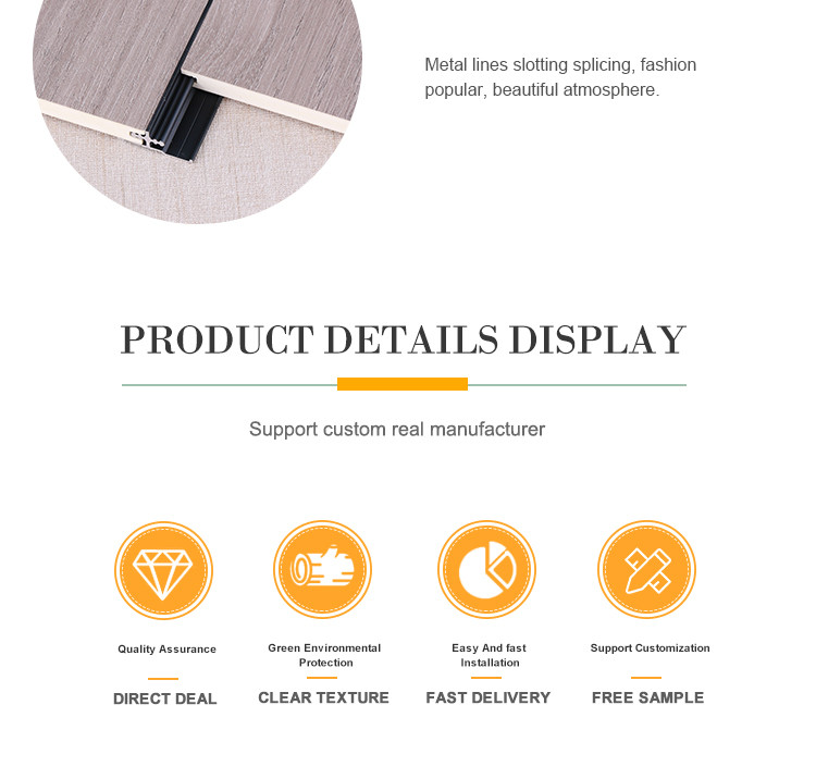 Hot Sale Fire And Moisture Resistant WPC Slotted Panel Wood Veneer Wall Panels