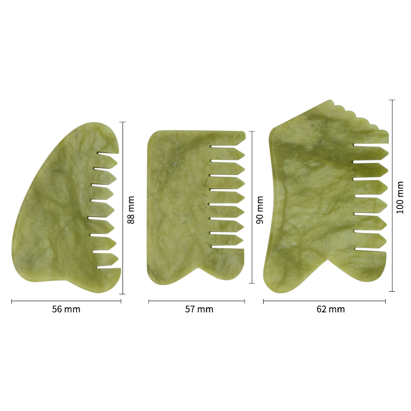 FanXi Skincare Jawline Scalp Gua Sha Comb Relieve Facial Muscle Tension