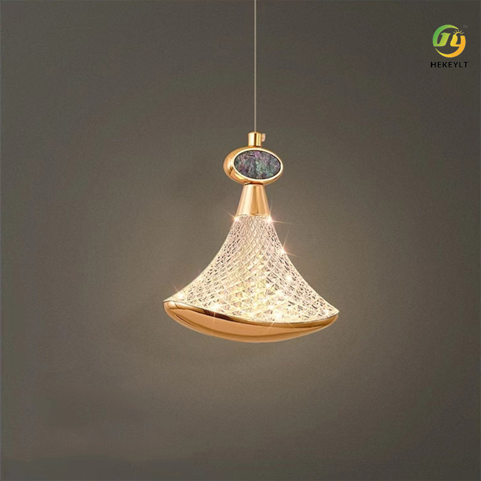 Light luxury duplex living room stairwell rotating Modern Pendant Light