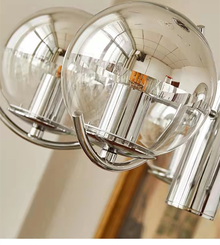 Modern Chrome Chandelier Bedroom Dining Room Art E27 Glass Ball Chandelier (WH-MI-407)