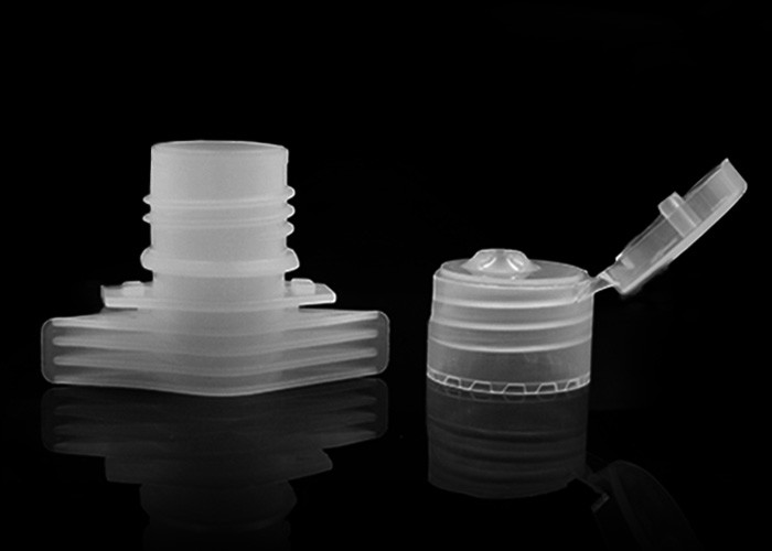 Plastic Spout Closure With 20-410 Flip Top Lids For Shampoo Compound Bags