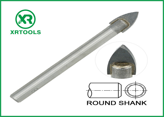 Straight Shank Porcelain Drill Bit , Sand Blasted Masonry Reverse Drill Bit