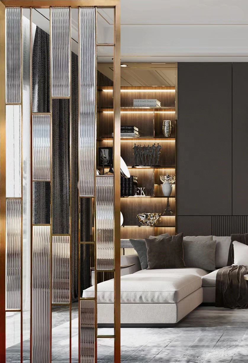 Hotel Office Modern Room Divider Panels Partition 304 316 Stainless Steel