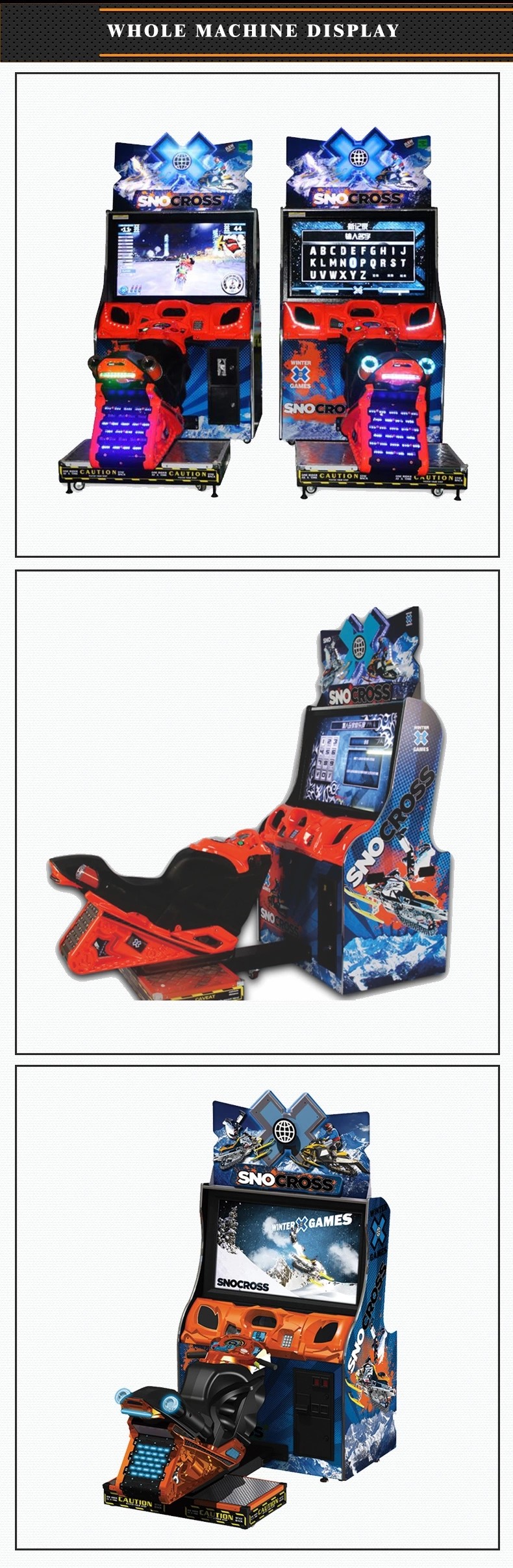 110V / 220V Racing Arcade Machine Coin Operated For 5 - 12 Years Old Kids
