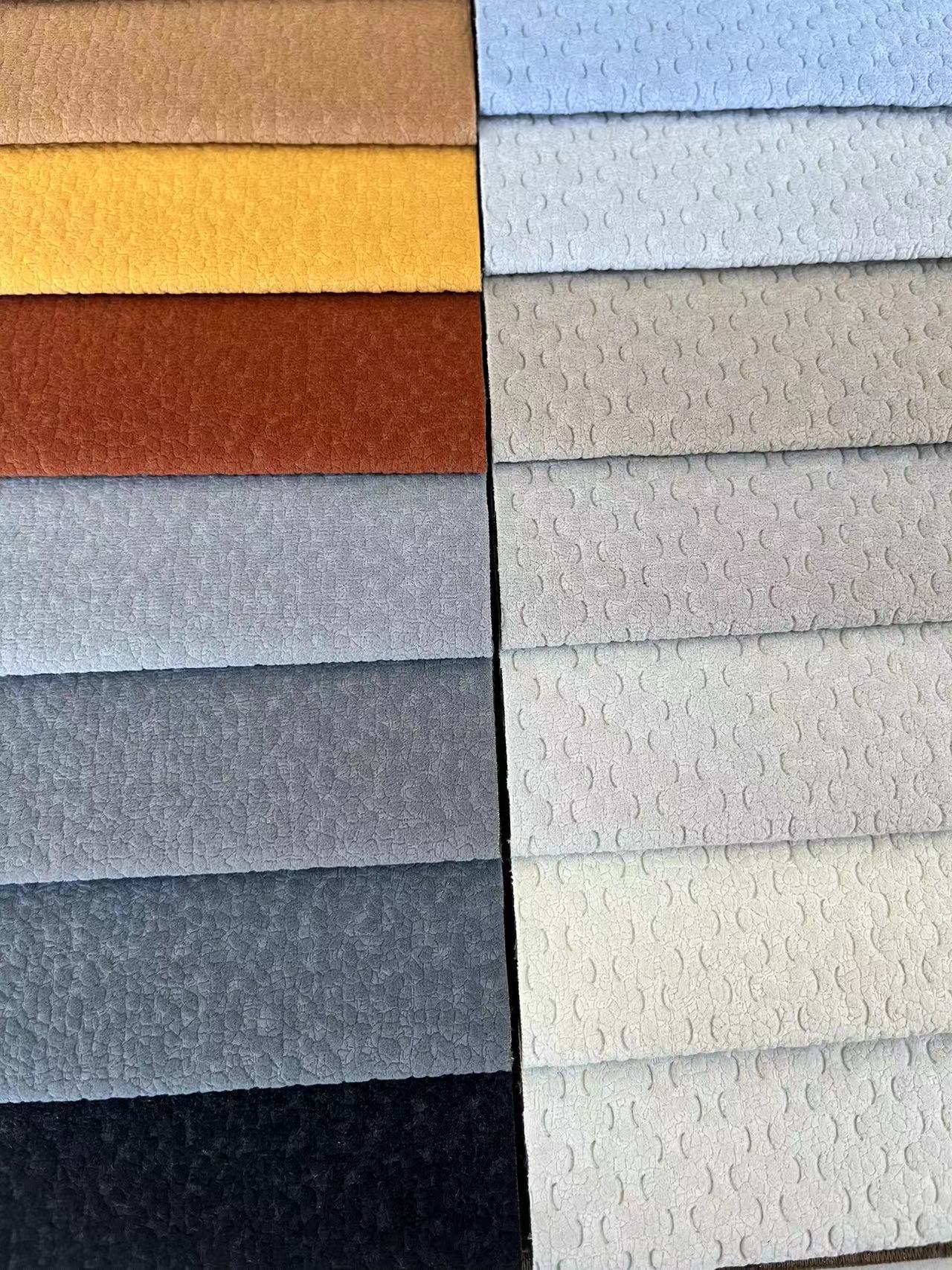 Linen Velvet Sofa Fabric Durable Heavy Duty For Home Decoration
